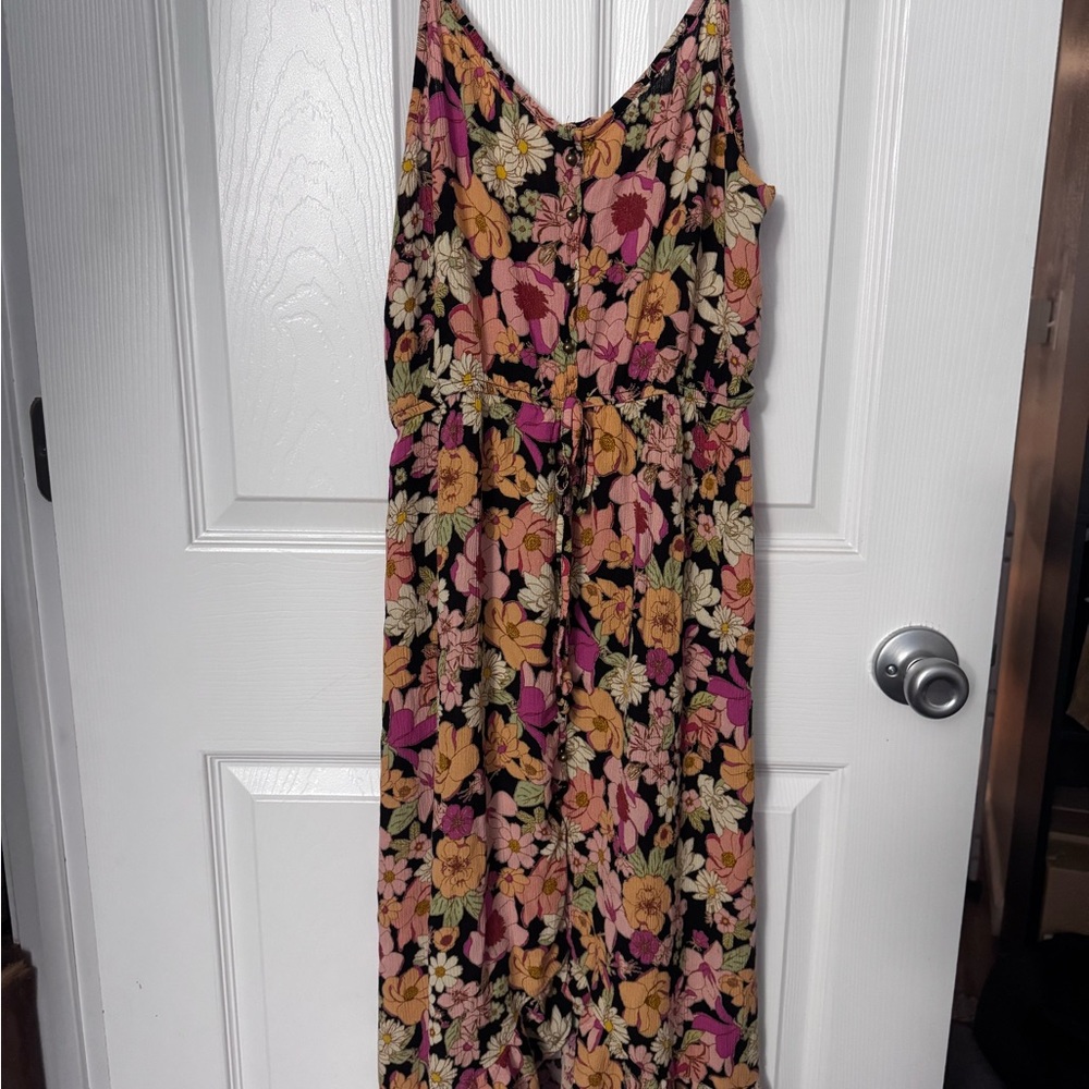 Floral Sleeveless Maxi Dress